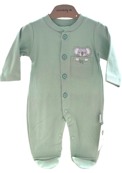 Mint Yeşil Patikli Tulum