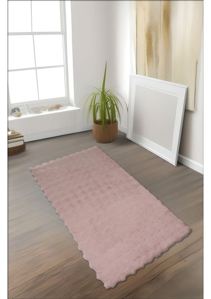 Bubble Tavşan Tüyü, Kaymaz Süet Taban, Süper Soft, Ultra Lüks, Yıkanabilir Halı