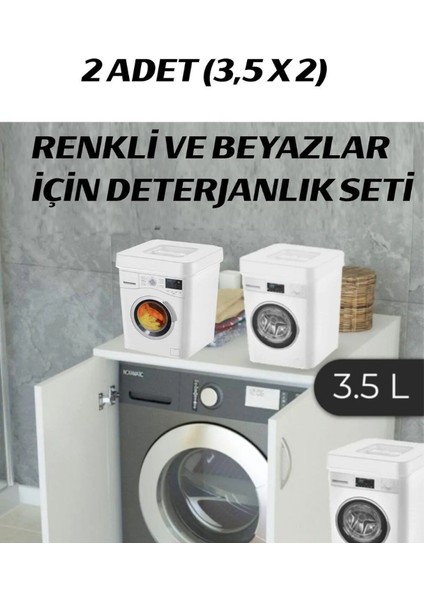 Renkliler ve Beyazlar Için Deterjan Kutusu Seti