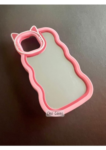 Aynalı Kedi Figürlü iPhone 12 Pro Max Uyumlu Kılıf