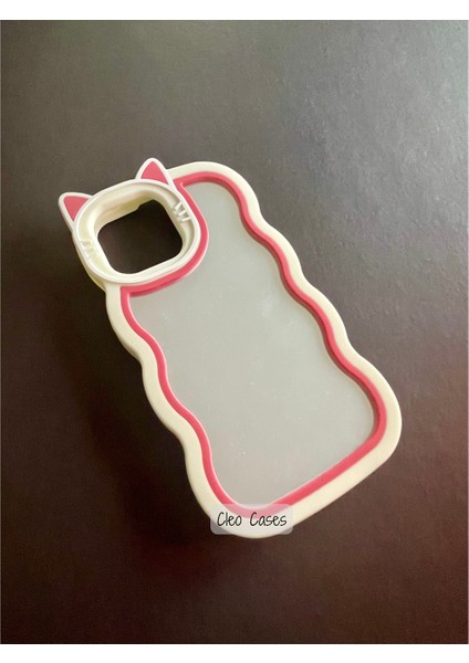 Aynalı Kedi Figürlü iPhone 12 Pro Max Uyumlu Kılıf