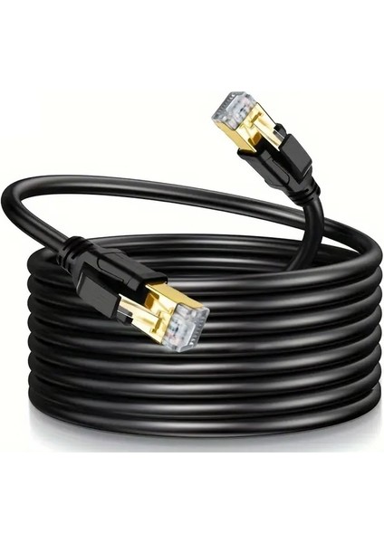 Yeni Nesil RJ45 Kablo CAT7U/FTP Patch Altın Kaplama Korumalı Yüksek Hızlı 10GB/SN Ağ Lan Ethernet Kablosu 1 Metre