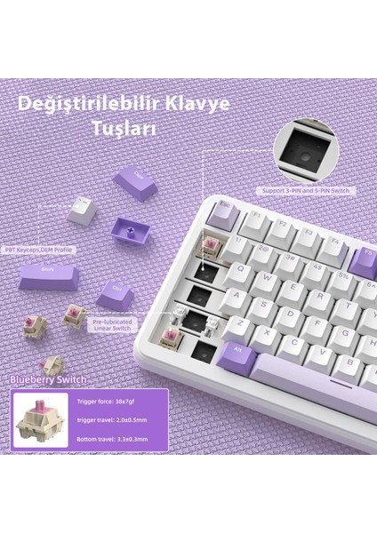 Attack Shark X85 Pro Mekanik Klavye