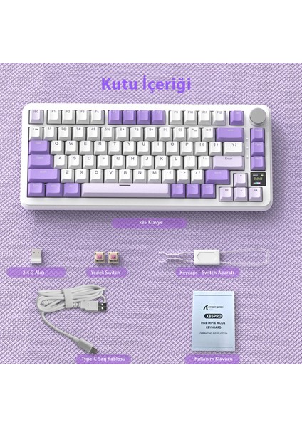 Attack Shark X85 Pro Mekanik Klavye