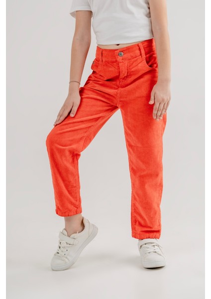 Kız Çocuk Klasik Renkli Şönil Pantolon G2528