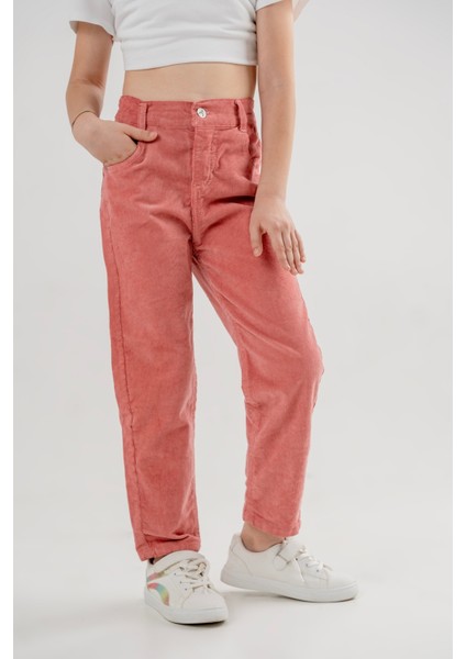 Kız Çocuk Klasik Renkli Şönil Pantolon G2528