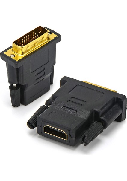 HDMI To DVI 24+1 DVI To HDMI Kablo Altın Uçlu Hdmı-Dvı Kablosu Erkek Tv Hd Pc Projektör Aparat