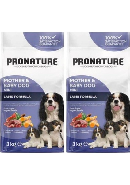 Mother&baby Kuru Köpek Maması (Mini) Kuzu Etli 3 Kg*2 Adet