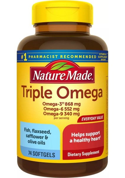 Triple Omega 3-6-9 74 Softgels