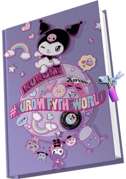 Kuromi Karakter Kilitli Hatıra Günlük Anı Defteri Yıldız Kuromi Seri
