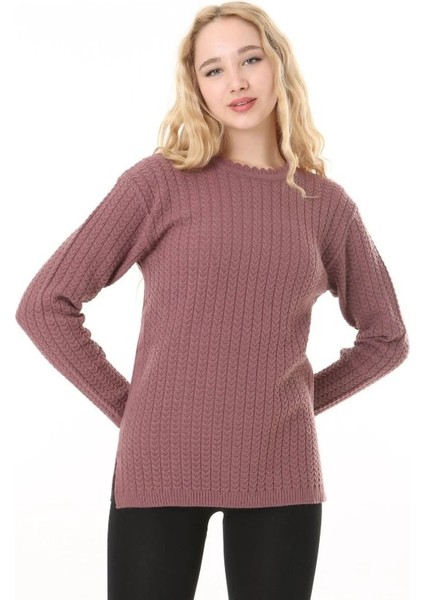 Kadın Saç Örmeli Anne Triko Kışlık Yün Kazak modelleri