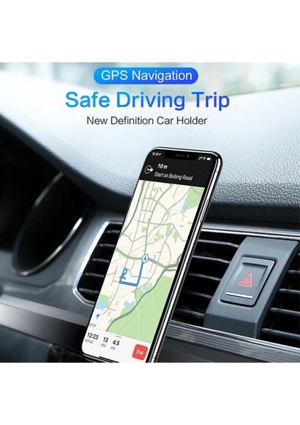 Tüm Model Cep Telefonuna Uygun Manyetik L-Tipi Evrensel Telefon Tutucu Araç Telefonu Mıknatıslı