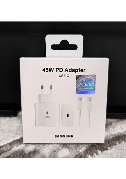 Galaxy S23 Ultra S24 Ultra 45W Type-C Girişli Süper Hızlı Şarj Aleti Cihaz 45WAT