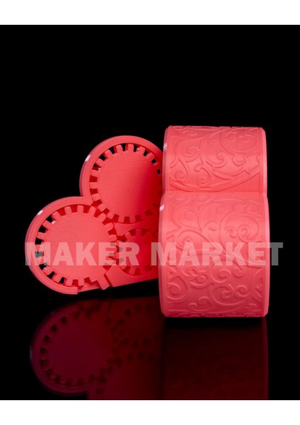 Çark Kilitli Kalpli Hediyelik Kutu - 10X12X6 cm Özel Tasarım Takı ve Hediye Saklama Kutusu (Romantik ve Dekoratif Kırmızı Kutu) fiyatları