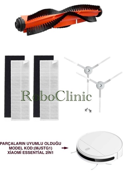 Xiaomi Mi Robot Vacuum Mop Essential 2in 1 Uyumlu Robot Süpürge Seti-5 Parça (Model Kod: Mjstg1)