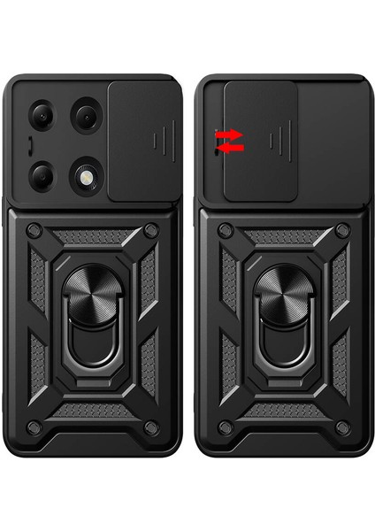 Honor Magic 6 Pro Kılıf Kamera Sürgülü Tam Koruma Lyon Kapak