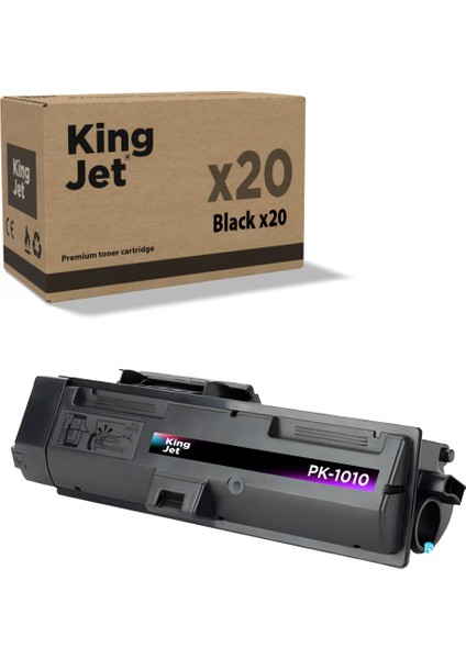 Kingjet® PK-1010 20'li Paket - Utax Uyumlu Çipli Muadil Toner