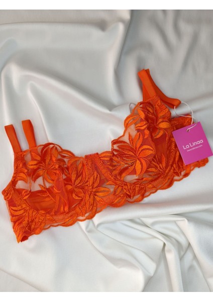 Mona Turuncu Kadın Bralet Takım