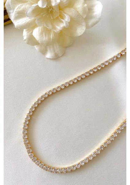 Su Yolu 5mm Kolye Gold