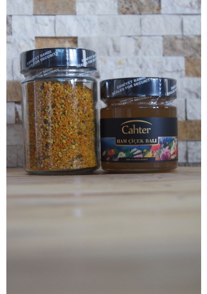 Organik Karakovan Süzme Çiçek Balı 300 gr + Doğal Organik Kuru Polen 200 gr