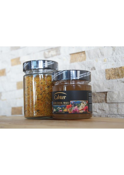 Organik Karakovan Süzme Çiçek Balı 300 gr + Doğal Organik Kuru Polen 200 gr modelleri