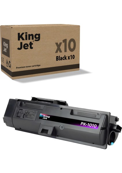 Kingjet® PK-1010 10'lu Paket - Utax Uyumlu Çipli Muadil Toner