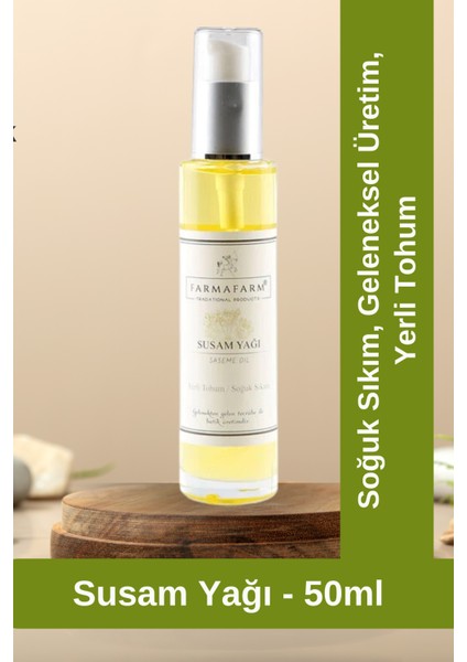 Soğuk Sıkım Susam Yağı 50 ml Beyaz Susam ve Ata Tohumu fiyatları