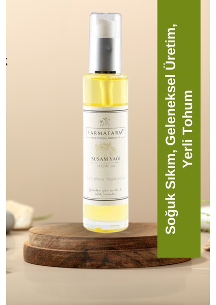 Soğuk Sıkım Susam Yağı 50 ml Beyaz Susam ve Ata Tohumu modelleri
