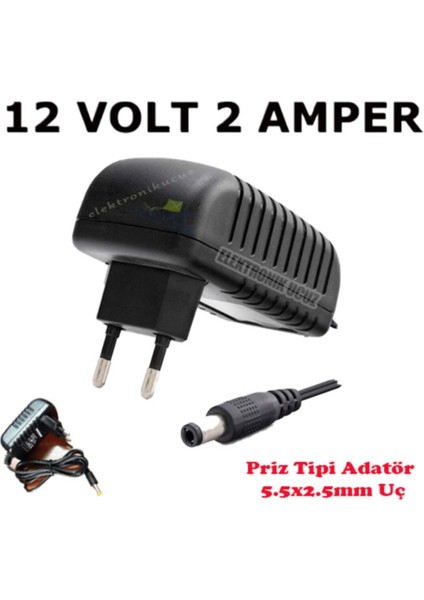 Umut Bilşim TEKNOLOJILERI_12 Volt 2 Amper Şarj Adaptörü Adaptör _elektronikucuz_