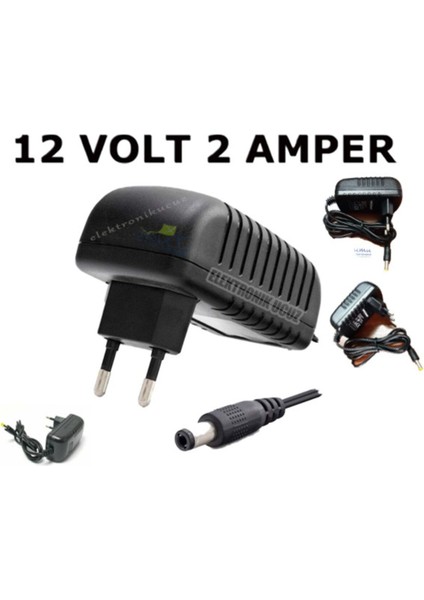 Umut Bilişim TEKNOLOJILERI_12 Volt 2 Amper Plastik Adaptör _elektronikucuz_