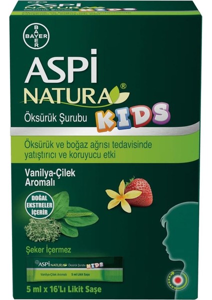 Aspinatura Kids Şurup 5 ml x 16 Saşe 2 Adet
