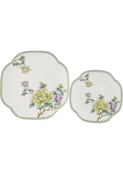 Glory 4 Parça 2’Li Pasta 19 Cm Ve Servis Tabağı 25 Cm Seti