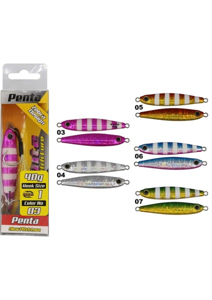 Penta Slow Jig 20 Gr Zebra Jig Yem fiyatları