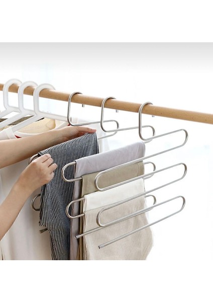 Dolap Içi 5 Katlı Metal Pantolon,eşarp,fular,şal Askılığı,tek Adet modelleri