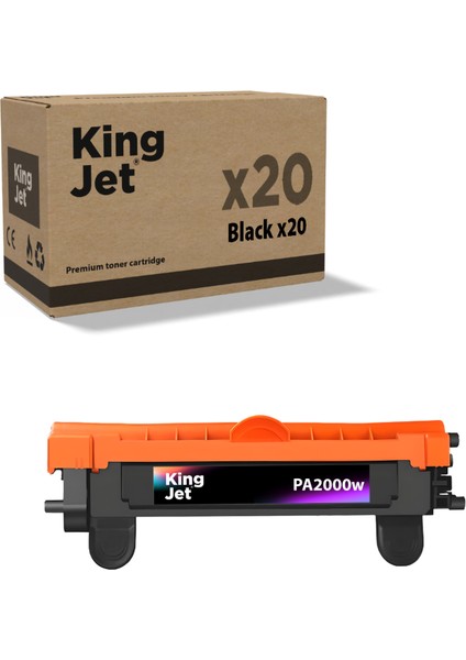 PA2000W Muadil Toner 20'li Paket - Kyocera Uyumlu TK-1240/TK-1248 Muadil Toner