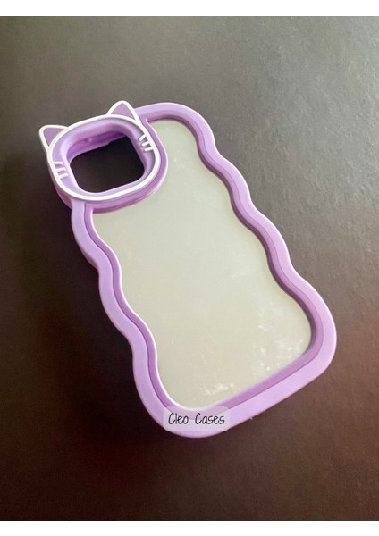 Aynalı Kedi Figürlü iPhone 14 Pro Max Uyumlu Kılıf