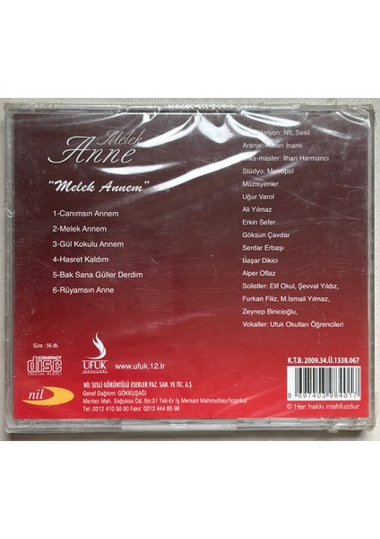Melek Anne CD