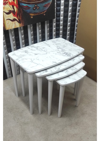 Anka Mdf Zigon Sehpa Takımı 4'lü
