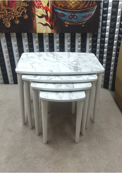 Anka Mdf Zigon Sehpa Takımı 4'lü
