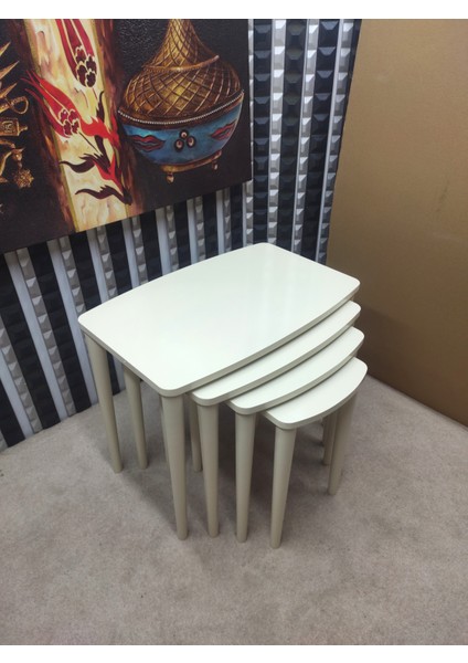 Anka Mdf Zigon Sehpa Takımı 4'lü
