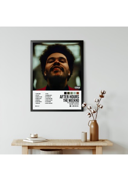 The Weeknd - After Hours Albüm / Çerçeveli Poster Tablo