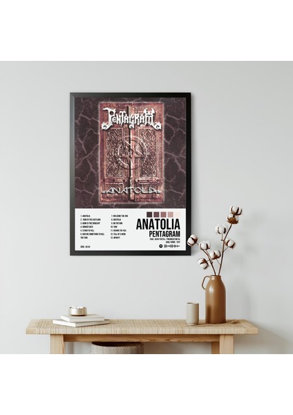Pentagram - Anatolia Albüm Spotify Çerçeveli Poster Tablo modelleri