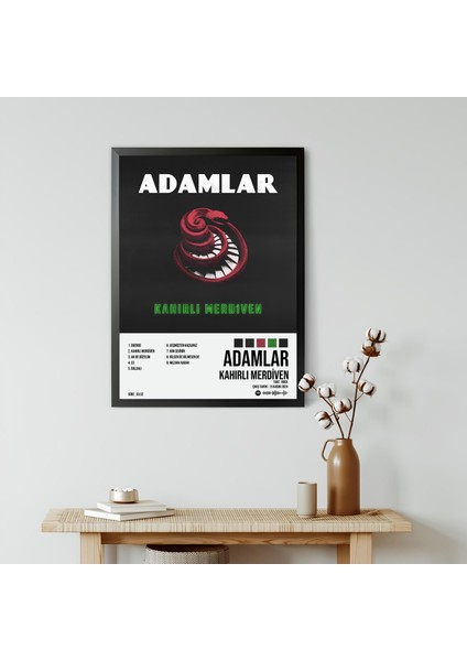 Adamlar - Kahırlı Merdiven Albüm Spotify Çerçeveli Poster Tablo