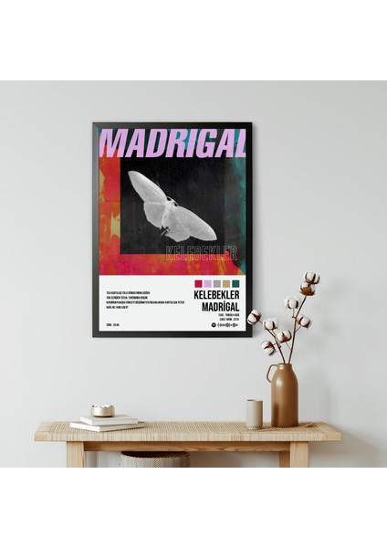 Madrigal - Kelebekler / Çerçeveli Poster Tablo