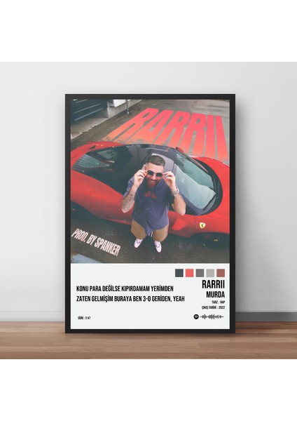 Murda - Rarrıı / Çerçeveli Poster Tablo