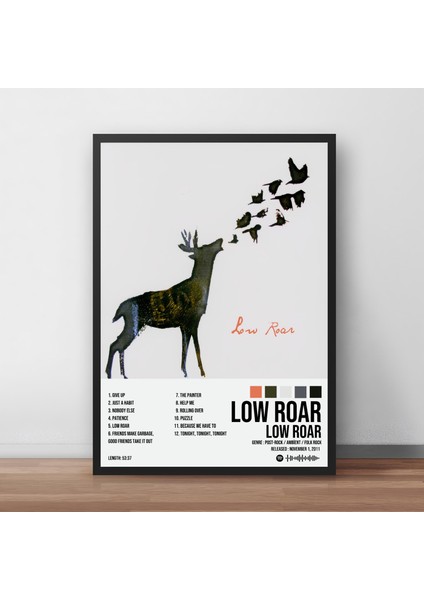 Low Roar - Low Roar Albüm / Çerçeveli Poster Tablo