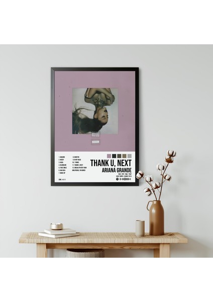 Ariana Grande - Thank U, Ne x t Albüm Spotify Çerçeveli Poster Tablo modelleri