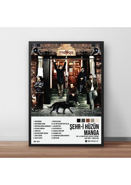 Manga Şehr-I Hüzün Albüm Çerçeveli Poster Tablo