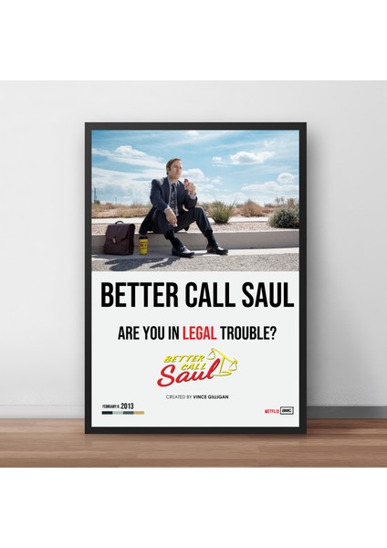 Better Call Saul / Çerçeveli Poster Tablo