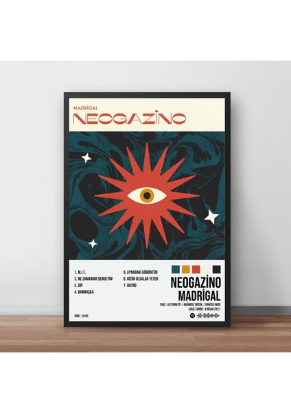 Madrigal - Neogazino Albüm / Çerçeveli Poster Tablo